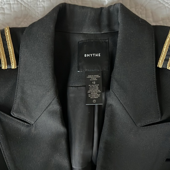 Smythe Hybrid Military Blazer, Size 12, Black - Picture 7 of 8